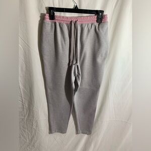 Bon Worth Sweatpants Gray and Pink Relaxed Fit